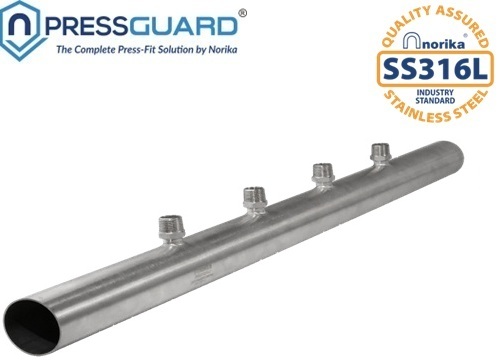 Stainless Steel 316L Press Fit Single Sided Manifolds